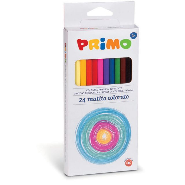 BARVICE PRIMO tanke, šestkotne, 24 kos